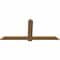 Ekena Millwork Eugene Smooth Timber Gable Bracket, Western Red Cedar, 72"W x 33"H x 1 1/2"D x 5 1/2"F, 11/12 Pitch GBW072X33X0206EUG00SWR - alternate 5